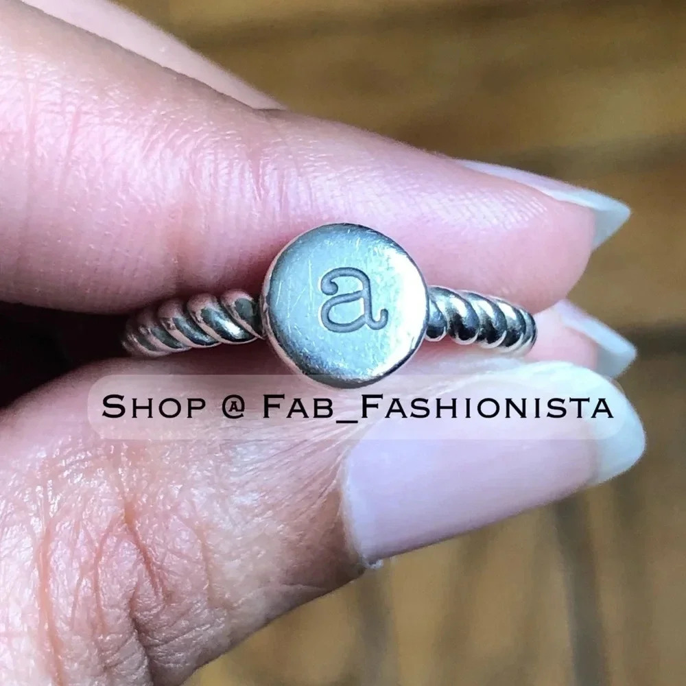 James Avery Retired Initial Ring A - image 3